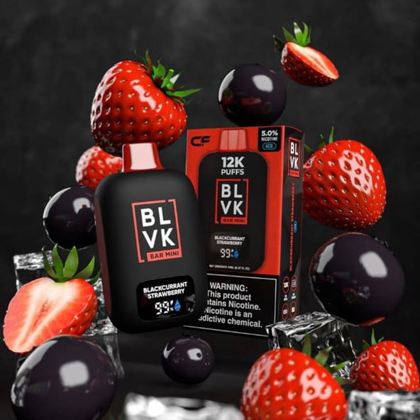 Blvk Bar Mini Blackcurrant Strawberry - 5% Nicotine - Vape Outlet South Africa