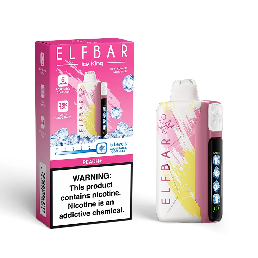 Elfbar Ice King 25K Peach+ - 5% Nicotine - Vape Outlet South Africa