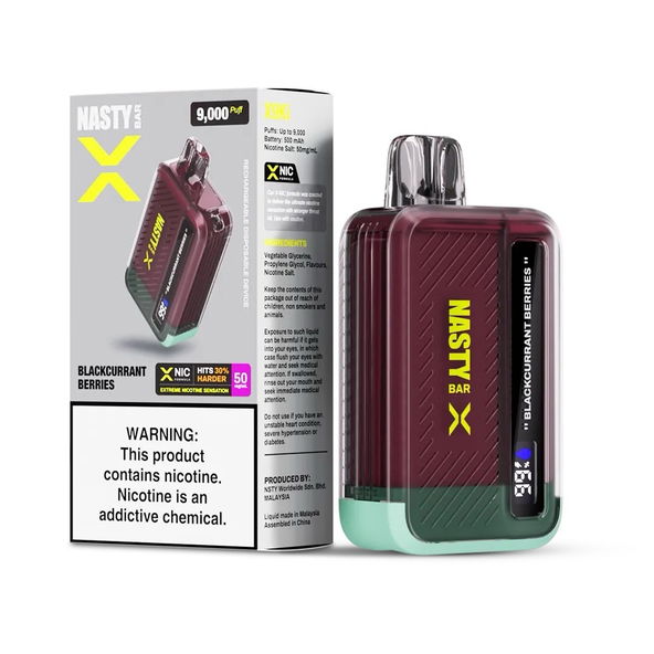 Nasty Bar 9K X Blackcurrant Berries - 5% Nicotine - Vape Outlet South Africa