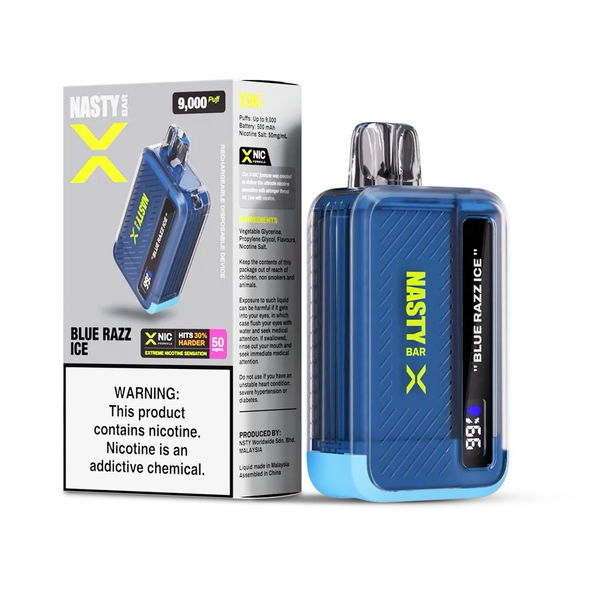 Nasty Bar 9K X Blue Razz Ice - 5% Nicotine - Vape Outlet South Africa