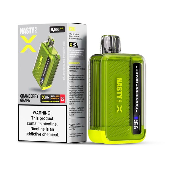Nasty Bar 9K X Cranberry Grape - 5% Nicotine - Vape Outlet South Africa