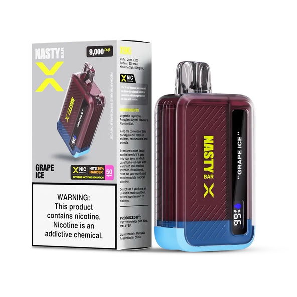 Nasty Bar 9K X Grape Ice - 5% Nicotine - Vape Outlet South Africa