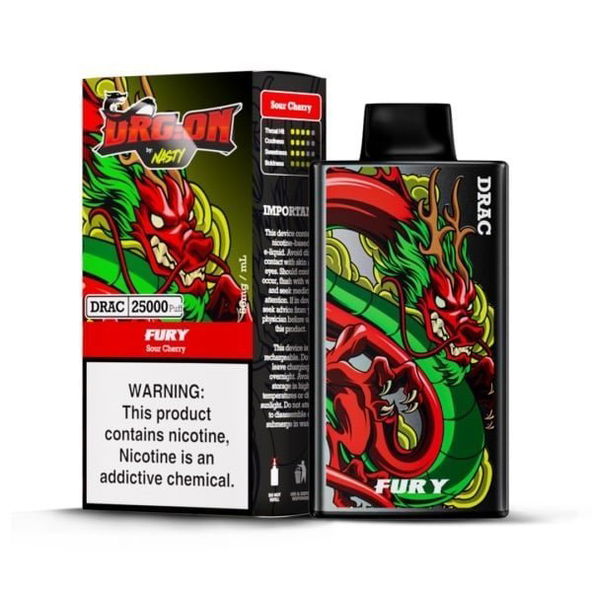 Nasty Bar Drgon 25K Sour Cherry - 5% Nicotine - Vape Outlet South Africa