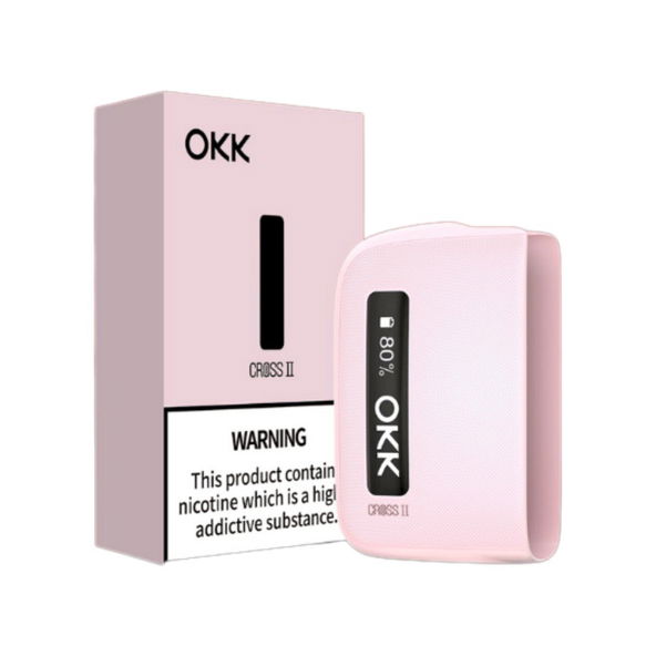 Okk Cross Sakura Pink With O-Led Screen - Battery - Vape Outlet South Africa