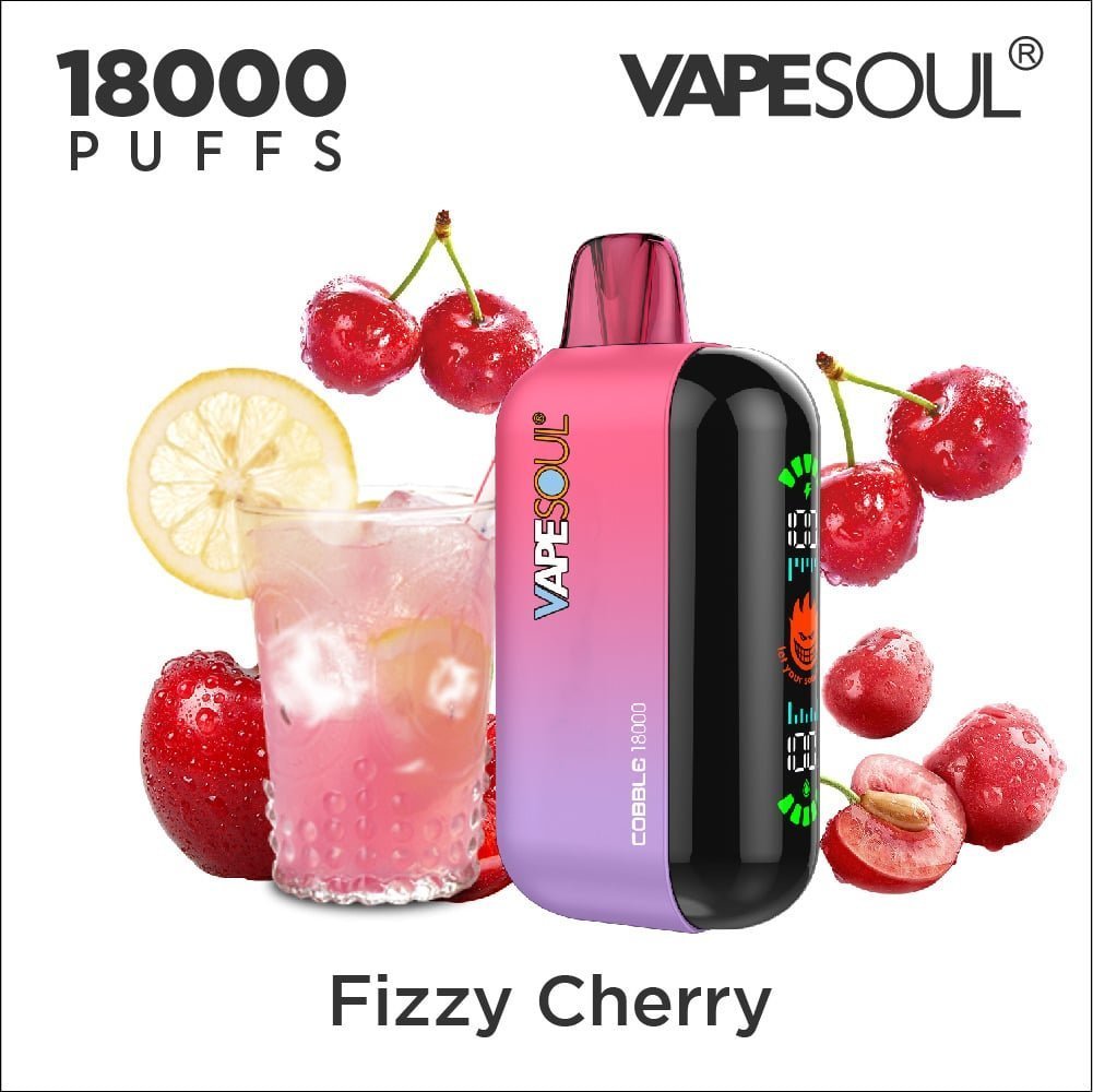 Vapesoul Cobble 18K Fizzy Cherry - 5% Nicotine - Vape Outlet South Africa