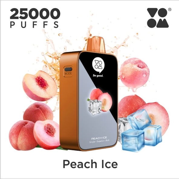 Voom Burst 25K Peach Ice - 5% Nicotine - Vape Outlet South Africa
