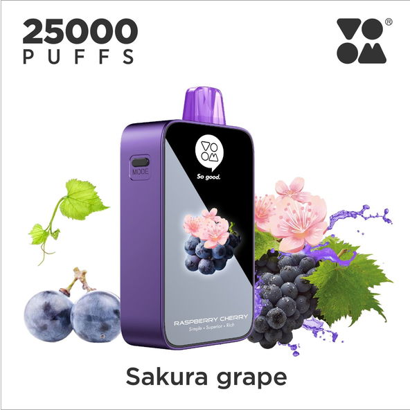 Voom Burst 25K Sakura Grape - 5% Nicotine - Vape Outlet South Africa